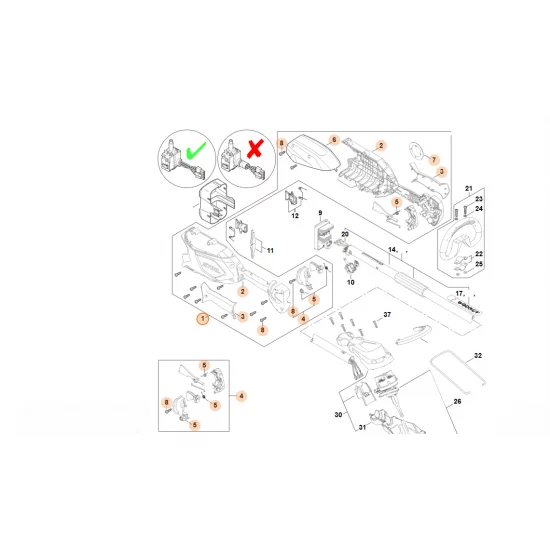 STIHL  Korpus rękojeści FA05 790 1002